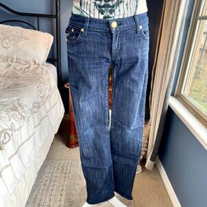 Rock & Republic Gold Chain Low Rise Bootcut Jeans